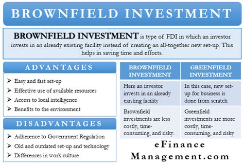 invent in brownfield|Brownfield Investment: Definition, Advantages, Vs..
